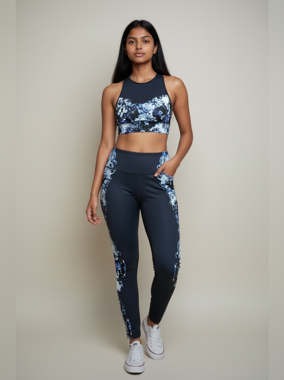 Alo Yoga High-Waist Airbrush Leggings “Dark Crystal Sky” | Women’s Size S
